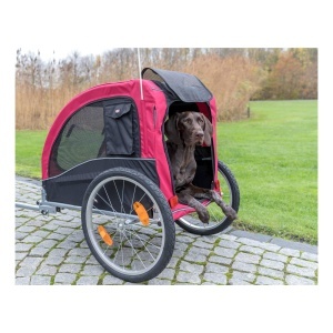 Remorca pentru caini TRIXIE, pliabila, 30 kg, 58 x 52 x 79 cm, rosieneagra - Img 2
