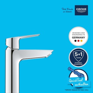 Robinet baie GROHE Start, crom, 19 cm, cu instalare usoara si economisire apa - Img 4