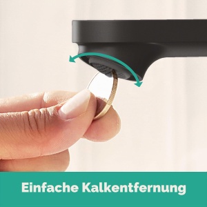 Robinet baie hansgrohe Rebris S, mattschwarz, EcoSmart, 84 mm inaltime - Img 2