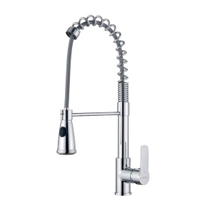 Robinet de bucatarie GRIFEMA LYON-G4007, cromat, cu dus retractabil, 2 functii