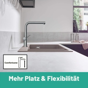Robinet de bucatarie hansgrohe Talis M54, 1 levier, crom, cu dus retractabil - Img 7