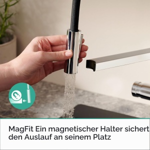 Robinet de bucatarie hansgrohe Talis Select M54, 3 straluciri, crom, inaltime 210 mm - Img 9
