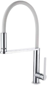 Robinet LED GRIFEMA DOVER-G14002SE, cu Auslauf Flexibil, Alb, Unmanipulant