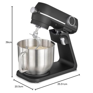 Robot de bucatarie CASO KM 1800 Black-E 1800W 6L Planetar Negru Mat - Img 13