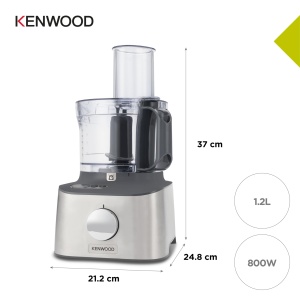 Robot de bucatarie Kenwood MultiPro Compact FDM313SS, 800W, 2.1L, Argintiu - Img 7