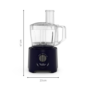 Robot de bucatarie multifunctional Moulinex Easy Force, 800 W, 25 de functii, 2 niveluri de viteza + puls, 6 accesorii, inclusiv mixer cu suport, FP247810 compact, albastru miezul noptii - Img 4