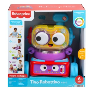 Robot de jucarie Fisher-Price 4-in-1 Linus pentru bebelusi si copii, activitati interactive - Img 9