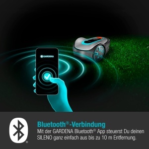 Robot de tuns iarba Gardena SILENO minimo, 350 m, conectivitate Bluetooth, silentios - Img 2