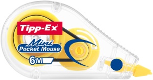 Rola corectoare Tipp-Ex Mini Pocket Mouse, 6m x 5mm, 3 bucati, culoare variata - Img 4