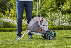 Rola de furtun Gardena CleverRoll L Easy Metall, capacitate 100 m, metal, stabila - Img 6
