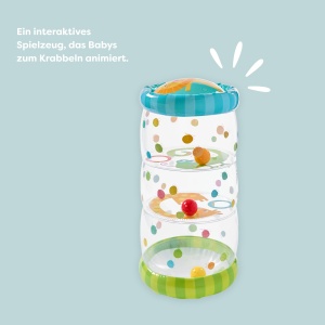 Rola pentru bebelusi HABA Konfetti Jucarie interactiva cu bile colorate - Img 5