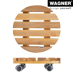 Rola pentru plante WAGNER NATURE 34 cm, din lemn de erle FSC, 100 kg - Img 5