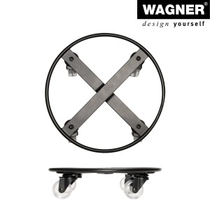 Rola pentru plante WAGNER SKELETT SMALL - 25 cm, 60 kg, negru mat - Img 5