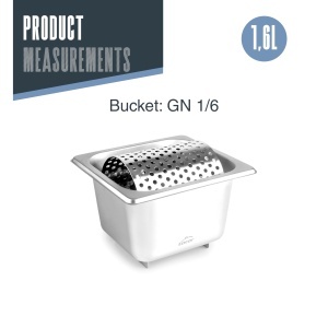 Rola pentru unt Lacor 66001, inox, capacitate 1.6L, design ergonomic - Img 2