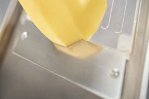 Rosle Hobel Classic 42cm Argintiu Reiba Reglabila pentru Legume cu Stand Antiderapant - Img 5