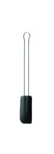 Rosle Teigschaber Negru 20 cm Silicon Rezistent la Temperaturi