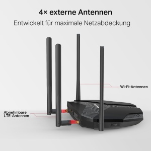 Router 4G Mercusys MB235-4G, Dual-Band WLAN AC1200, 300Mbps, 4 Antene - Img 4