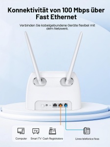 Router 4G Tenda 4G06, LTE Cat4, 300 Mbits, 2,4 GHz - Img 5