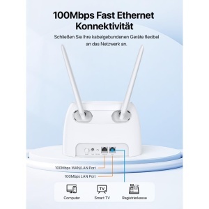Router 4G Tenda 4G07, LTE CAT4, WLAN AC1200, Dualband - Img 2