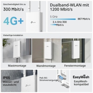 Router 4G TP-Link Archer MR500, AC1200, IP65, PoE - Img 4
