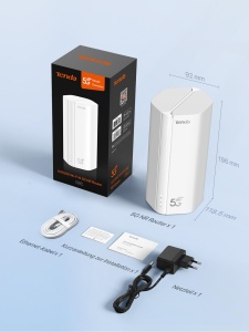 Router 5G Tenda 5G01, Wi-Fi 6, 1500Mbps, Dual Band, Plug Play - Img 9
