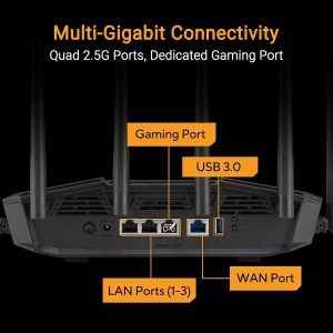 Router gaming ASUS TUF BE9400 WiFi 7, 9400 Mbits, 4 porturi 2.5G - Img 4