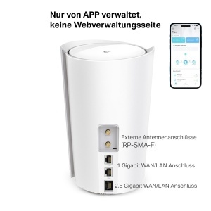 Router LTE TP-Link Deco X3000-5G, Wi-Fi 6, 3.4 Gbits, 2.5 Gbits Port - Img 2