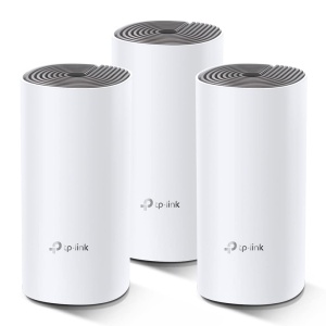 Router Mesh TP-Link Deco E4, Dual Band AC1200, 3 unitati, alb