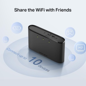 Router Mobil MERCUSYS MT110 4G LTE, Wi-Fi 6, 2400 mAh, 10 Dispozitive - Img 5