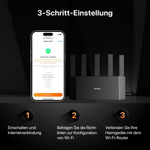 Router Wi-Fi 7 Tenda RE6L Pro, Dual-Band 5011 Mbps, 5 Antene - Img 10