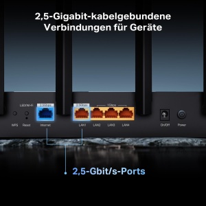 Router Wi-Fi TP-Link Archer BE400, Dual-Band 6,5 Gbits, 22,5G-Porturi - Img 4