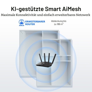 Router WiFi 7 ASUS RT-BE58U, Dual Band, 3600 Mbps, AiMesh - Img 5