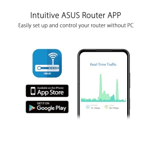 Router WiFi ASUS RT-AX52 AX1800, WiFi 6, 1800 Mbits, VPN integrat - Img 9