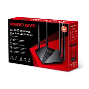 Router Wireless Mercusys MR30G Gigabit Ethernet Dual-Band Negru - Img 3