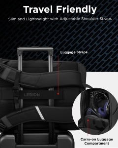 Rucsac de gaming Lenovo Legion GB800, 17 inch, culoare neagra, rezistent - Img 4