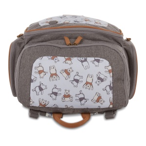 Rucsac pentru scutece Disney Winnie Puuh, 40.6 cm, design modern, capacitate mare - Img 7