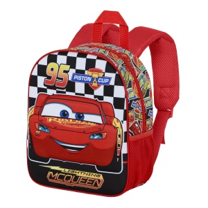 Rucsac prescolar Disney Cars 3, rosu, 7 L, 25 x 30 cm