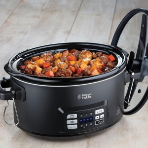 Russell Hobbs Multicooker 3-in-1 aragaz lent sous vide caserola senzor de temperatura centrala Oala ceramica grea de 65 l pentru opt Distributia tempe - Img 7