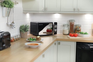 Russell Hobbs RHMM701B 17 litri, 700 W, negru, cuptor cu microunde manual solo cu 5 niveluri de putere, bip si temporizator, functie de dezghetare, curatare usoara - Img 4