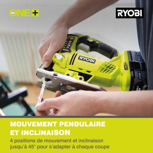 Ryobi Ferastrau pendular cu acumulator R18JS-0 fara baterie si incarcator, 18 V, 1 bucata, negru/verde, 5133002158 - Img 8