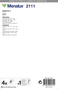 Sac aspirator Menalux 2111 Synthetik Duraflow Compatibil Moulinex Rowenta Set 4 Bucati - Img 2