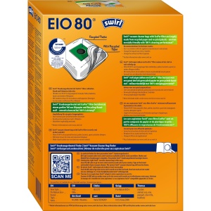 Sac de aspirator Swirl EIO 80 EcoPor, 4 bucati, 99,99 filtrare, rezistent - Img 2