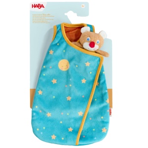 Sac de dormit pentru papusi HABA 30 cm cu mini-teddy, lavabil la 30C - Img 6