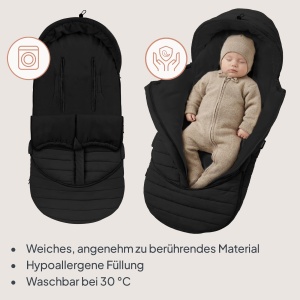 Sac de iarna Lionelo Oli pentru carucior Universal pentru buggy si babywanne, impermeabil - Img 7