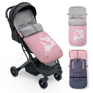 Sac de iarna pentru carucior Interbaby, roz, material antialergic, impermeabil