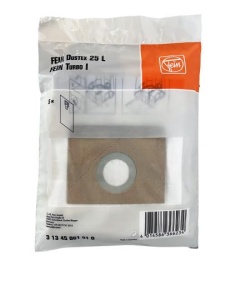Sac filtrant vlies Fein 31345061010, 25 litri, set 5 bucati, compatibil aspirator Dustex 25L - Img 2