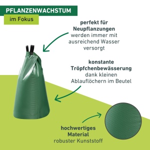 Sacoasa de udare Windhager, 95 litri, verde, pentru arbori - Img 4