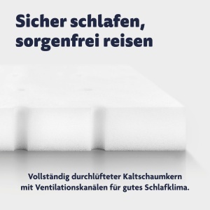 Saltea calatorie Julius Zollner Travelsoft Premium, 60x120 cm, certificat OEKO-TEX - Img 4