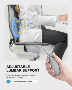 Saltea de masaj COMFIER cu incalzire si suport lombar ajustabil, 10 motoare de vibratie - Img 5