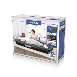 Saltea gonflabila Bestway TriTech 210 x 152 x 30 cm cu pompa integrata - Img 3